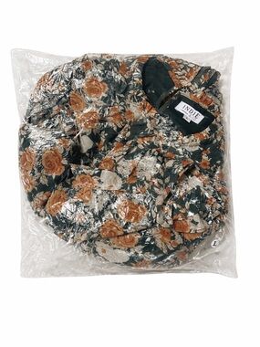 Floral Green & Tan Women's Dress